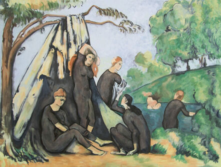Pamela Joseph, ‘Censored Bathers in Front of a Tent by Cézanne’, 2013