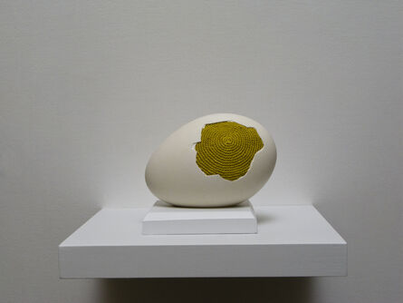 Esther Traugot, ‘Patched egg (goose egg 1)’, 2017