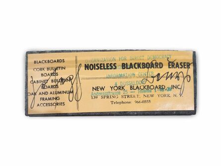 Joseph Beuys, ‘Noiseless Blackboard Eraser’, 1974