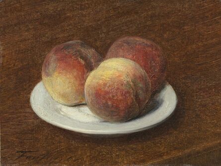 Henri Fantin-Latour, ‘Three Peaches on a Plate’, 1868