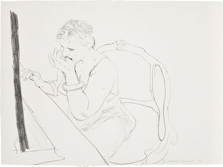 David Hockney, ‘Celia Adjusting Her Eyelash (G. 837)’, 1979