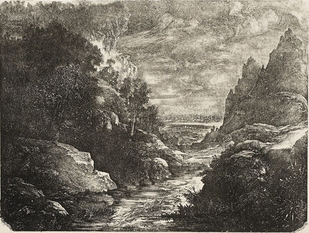Rodolphe Bresdin, ‘The Gorge Creek (Le Ruisseau des Gorges)’, 1871