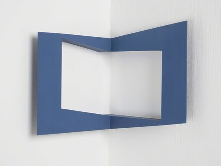 John Carter, ‘corner - equal areas and spaces - dark blue’, 1985