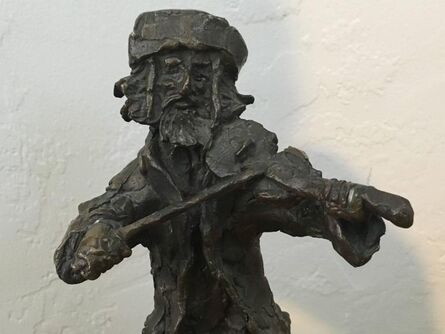 Prince Monyo Simon Mihailescu-Nasturel, ‘Prince Monyo Fiddler on the Roof Bronze Shtetl  Sculpture Rare Judaica’, 20th Century