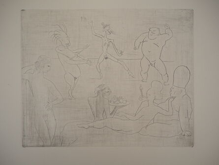 Pablo Picasso, ‘Les Saltimbanques: La Danse - Original etching, 1905’, 1905