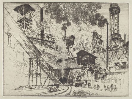 Joseph Pennell, ‘Mouth of the Mine, Ruhrort near Oberhausen’, 1910