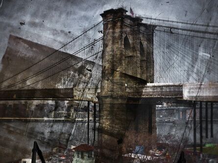 Abelardo Morell, ‘Tent-Camera Image on Ground: Rooftop View of the Brooklyn Bridge, Brooklyn Side’, 2011