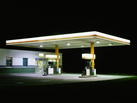 Ralf Peters, ‘Petrol Stations (White, Brown)’, 1998