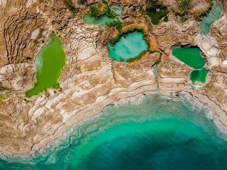 Dinesh Boaz, ‘Pools of Life, Dead Sea-Israel, Helicopter’, 2019