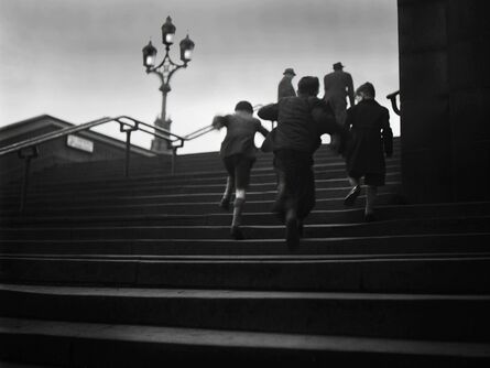 René Groebli, ‘London, Children on Staircase, London (no. 1226)’, 1949