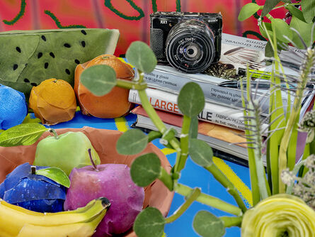 Daniel Gordon, ‘Books with Camera and Fruit’, 2020