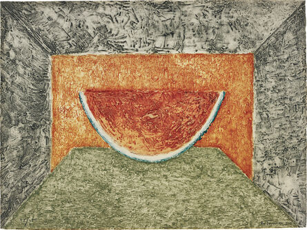 Rufino Tamayo, ‘Interior con Sandía (Interior with Watermelon)’, 1975