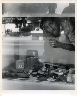 Charles Brittin, ‘Wallace Berman with a copy of Semina no. 1’, 1957