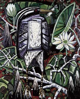 David Bates (b. 1952), ‘Night Heron’, 1986-1987