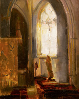 Stacy Kamin, ‘Small Church in Burgundy’, 2019