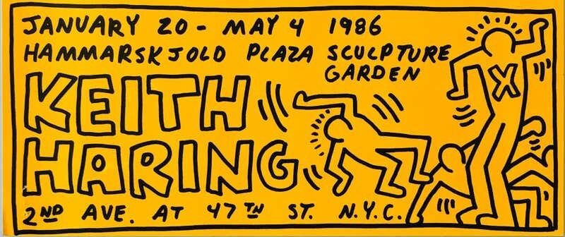 Keith Haring, ‘Keith Haring illustrated 1986 announcement’, 1986, Ephemera or Merchandise, Offset printed announcement, Lot 180 Gallery