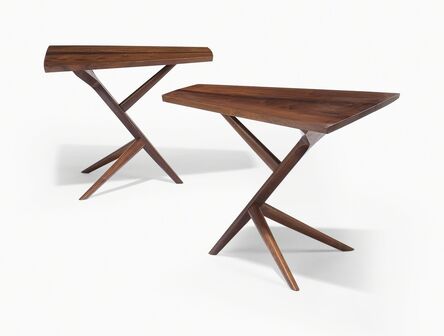 George Nakashima, ‘A Pair of 'Conoid' Side Tables’, 1961