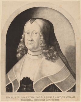 Ludwig von Siegen, ‘Amelia Elizabeth, Countess of Hesse’, 1642