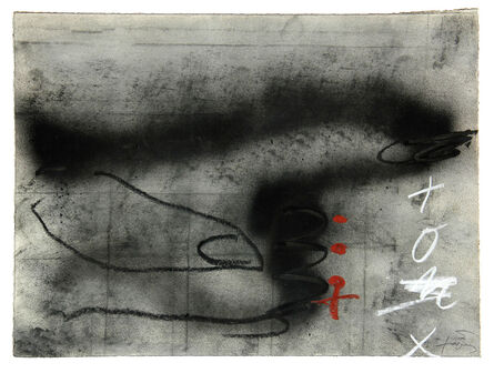 Antoni Tàpies, ‘Tres taques roges’, 1987