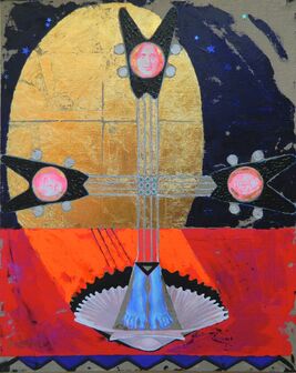 Jo Gamel, ‘Triple-Headed Bass Goddess’, 2023