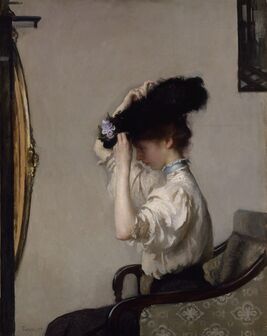 Edmund Charles Tarbell, ‘Preparing for the Matinee’, 1907