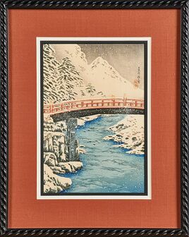Takahashi Hiroaki, ‘Two: "Sacred Bridge at Nikko" and "Zôjô-ji Temple in Shiba (Shiba Zôjôji)"’
