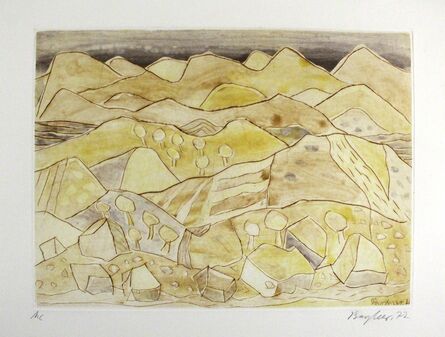 Eduard Bargheer, ‘Sizilianische Landschaft / Sicilian Landscape’, 1971