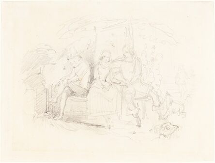 John Everett Millais, ‘Lovers under a Tree’, 1840