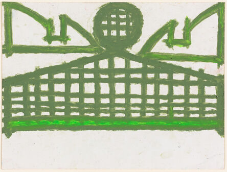 Evelyn Reyes, ‘Fence with Sandwich, Green’, ca. 2003
