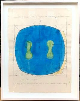 Ron Gorchov, ‘Untitled mixed media watercolor’, 1978