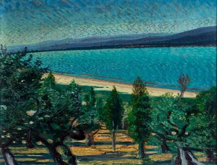 Gerardo Dottori, ‘Landscape with lake’, 1940