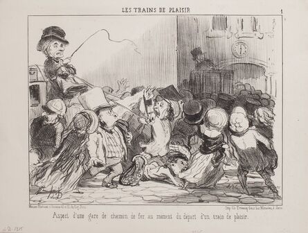 Honoré Daumier, ‘Aspect d'un Gare de Chemin de Fer’, 1852
