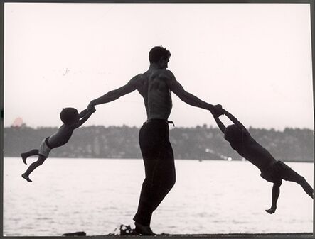 John Dominis, ‘Jaques d’Amboise Playing with his children, Seattle’, 1962