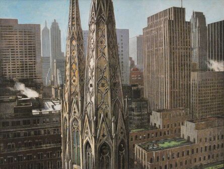 Richard Haas, ‘St. Patrick's Rockefeller Center.’, 2003
