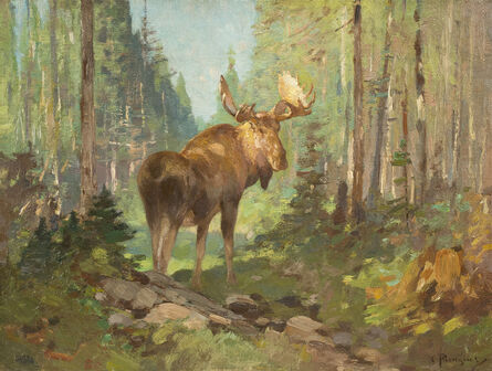 Carl Rungius, ‘Woodland Moose’, 1915
