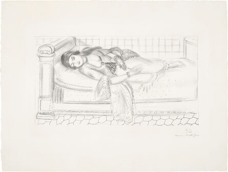 Henri Matisse, ‘Orientale sur lit de repos, sol de carreaux rouges (Oriental Day Bed, Red Tiled Floor)’, 1929