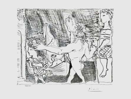 Pablo Picasso, ‘Blind Minotaur Led by Girl w/Dove’, 1990