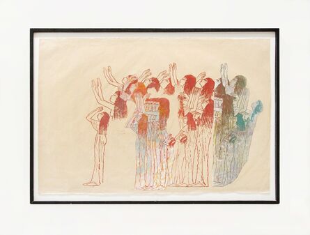 Nancy Spero, ‘Mourning Women No. 3’, 1989