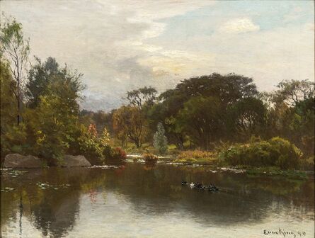 John Joseph Enneking, ‘Duck Pond in Early Autumn’