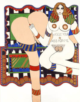 Dorothy Iannone, ‘Wiggle Your Ass For Me’, 1970