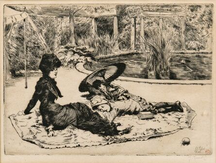 James Tissot, ‘Sur l'herbe’, 1880
