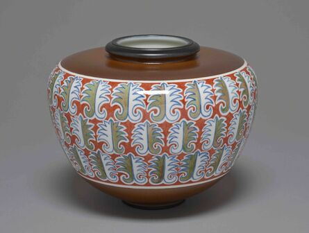 Sèvres Porcelain Manufactory, ‘Gensoli 8 Vase (decor of Maurice Bisson 17-50 00-2)’, 1950