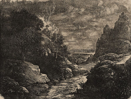 Rodolphe Bresdin, ‘The Gorge Creek (Le Ruisseau des Gorges)’, 1871