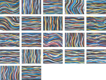 Sol LeWitt, ‘Brushstrokes: Horizontal and Vertical (K. 1996.02)’, 1996