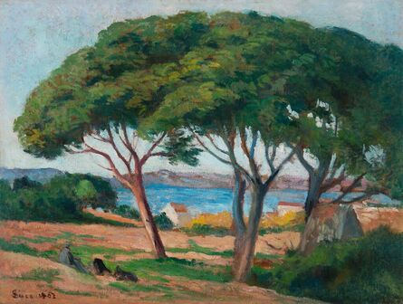 Maximilien Luce, ‘Pins Parasols, Saint-Tropez’, 1907