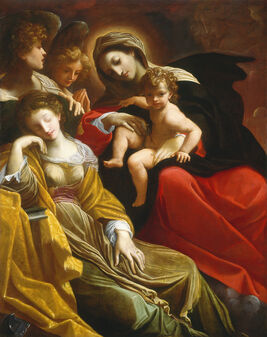 Lodovico Carracci, ‘The Dream of Saint Catherine of Alexandria’, ca. 1593