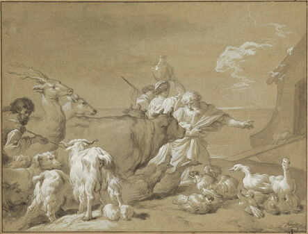 François-André Vincent after Giovanni Benedetto Castiglione, ‘Noah Leading the Animals into the Ark’, 1774