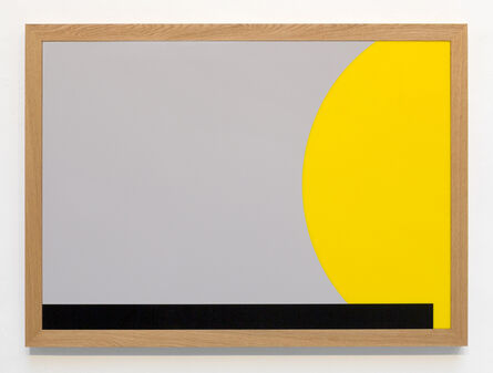 Gerwald Rockenschaub, ‘acrylic, frame: oiled oak, 90 x 125 x 5 cm’, 2014