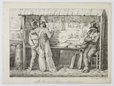 Nicolas-Toussaint Charlet, ‘Le Marchand de dessins lithographiques’, 1818-1819