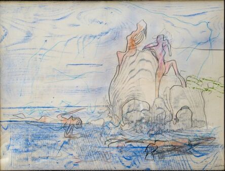 Roberto Matta, ‘Sans Titre 2 Original Pastel/Drawing on Paper’, 1969